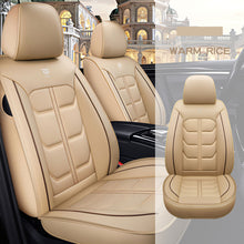 Load image into Gallery viewer, Full Coverage Black Leather Car Seat Cover Light Standard Style, Automotive Vehicle Cushion Universal Fit