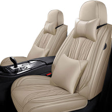 Load image into Gallery viewer, Full Coverage Black Leather Car Seat Cover Mechanical Luxury Style, Automotive Vehicle Cushion Universal Fit