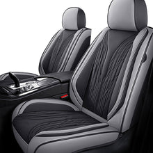 Load image into Gallery viewer, Full Coverage Black Leather Car Seat Cover Mechanical Standard Style, Automotive Vehicle Cushion Universal Fit
