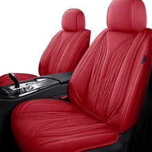 Load image into Gallery viewer, Full Coverage Black Leather Car Seat Cover Mechanical Standard Style, Automotive Vehicle Cushion Universal Fit