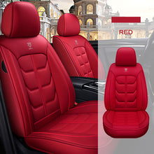 Load image into Gallery viewer, Full Coverage Black Leather Car Seat Cover Light Standard Style, Automotive Vehicle Cushion Universal Fit