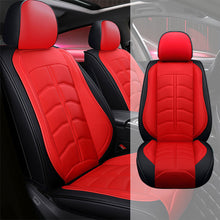 Load image into Gallery viewer, Full Coverage Black Leather Car Seat Cover Light Standard Style, Automotive Vehicle Cushion Universal Fit