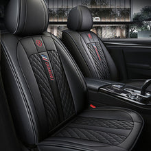 Load image into Gallery viewer, Full Coverage Black Leather Car Seat Cover Street Standard Style, Automotive Vehicle Cushion Universal Fit