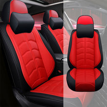 Load image into Gallery viewer, Full Coverage Black Leather Car Seat Cover Light Luxury Style, Automotive Vehicle Cushion Universal Fit