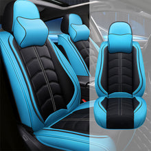 Load image into Gallery viewer, Full Coverage Black Leather Car Seat Cover Light Luxury Style, Automotive Vehicle Cushion Universal Fit